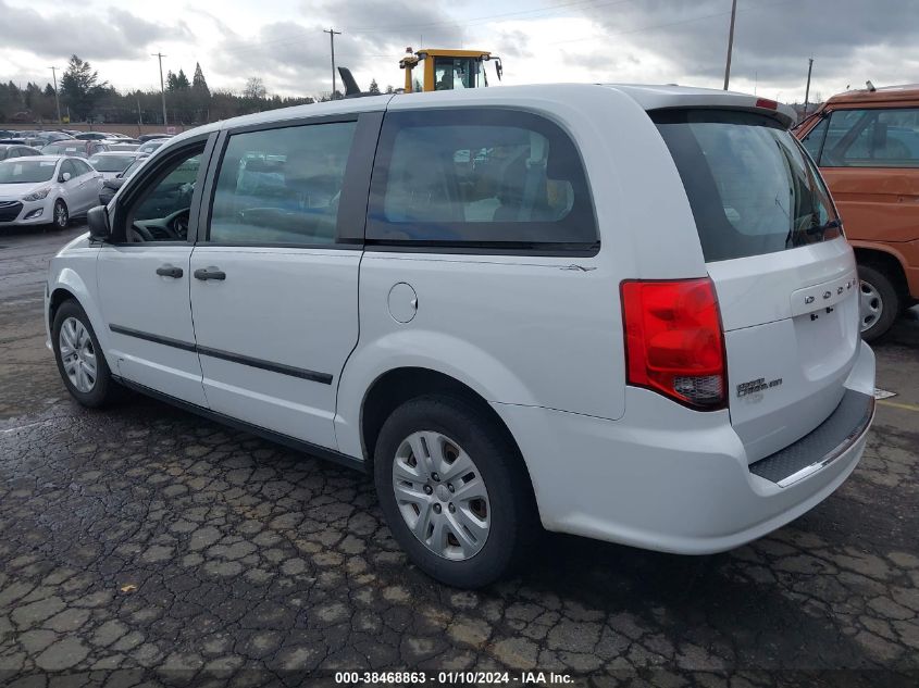 2015 DODGE GRAND CARAVAN AVP/SE - 2C4RDGBG5FR537444