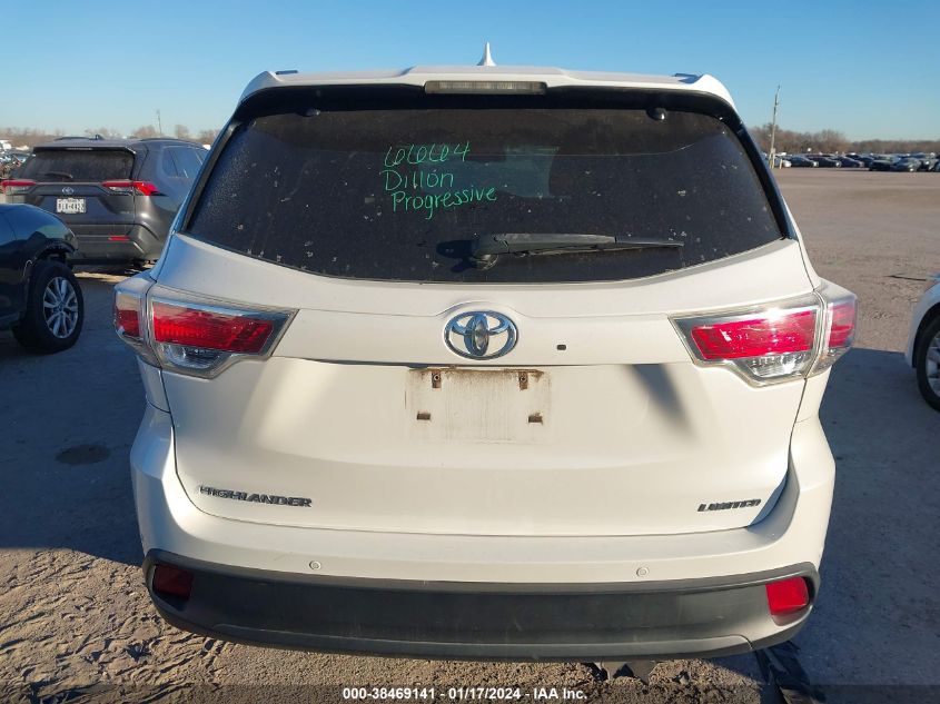 2015 TOYOTA HIGHLANDER LIMITED/LTD PLATINUM - 5TDYKRFH3FS046796
