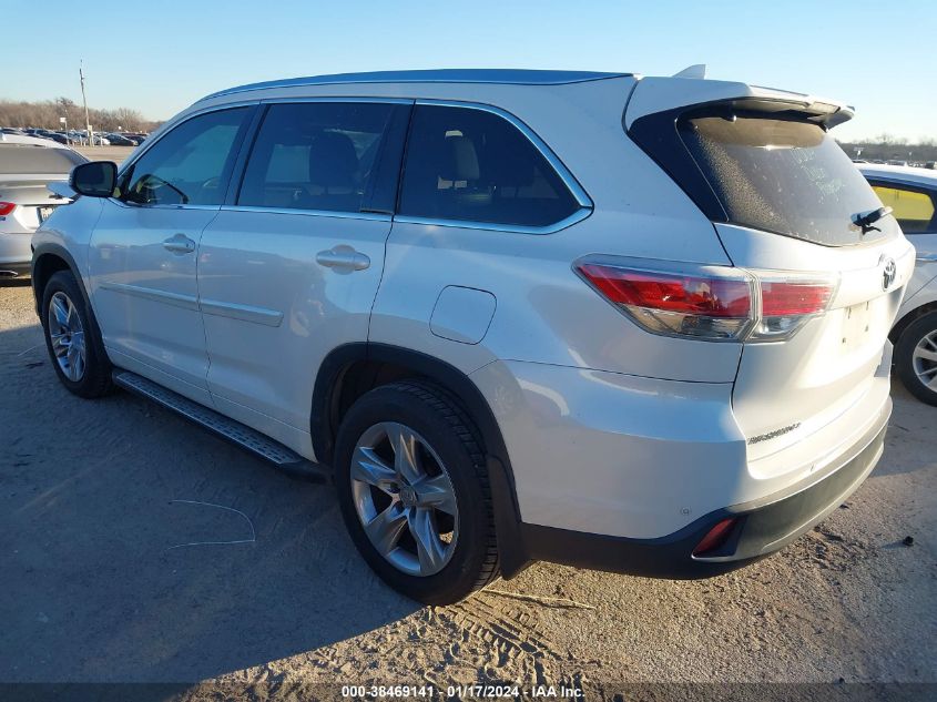 2015 TOYOTA HIGHLANDER LIMITED/LTD PLATINUM - 5TDYKRFH3FS046796