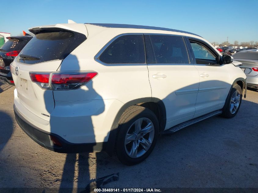 2015 TOYOTA HIGHLANDER LIMITED/LTD PLATINUM - 5TDYKRFH3FS046796