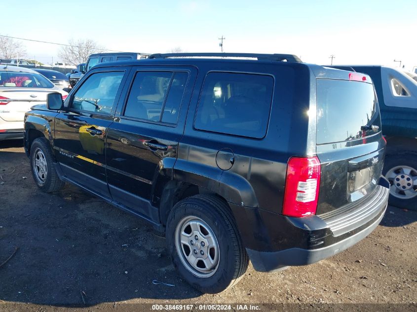 2015 JEEP PATRIOT SPORT - 1C4NJPBB7FD118297