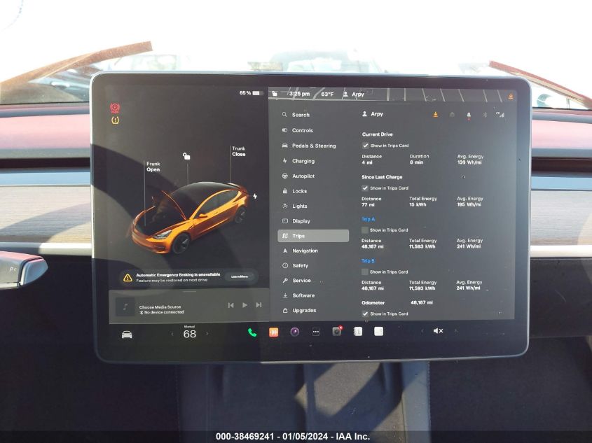 2021 TESLA MODEL 3 STANDARD RANGE PLUS REAR-WHEEL DRIVE - 5YJ3E1EA9MF017473