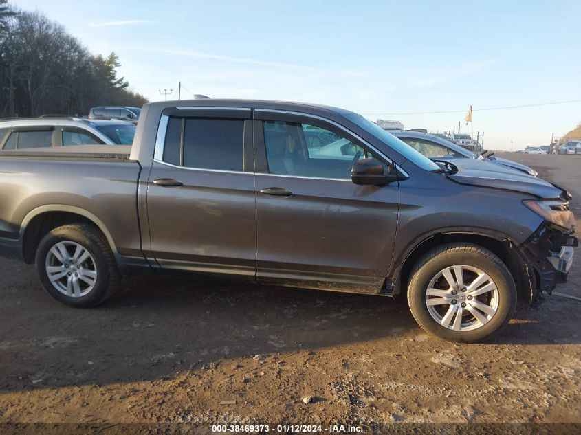 2017 HONDA RIDGELINE RT - 5FPYK3F24HB004712