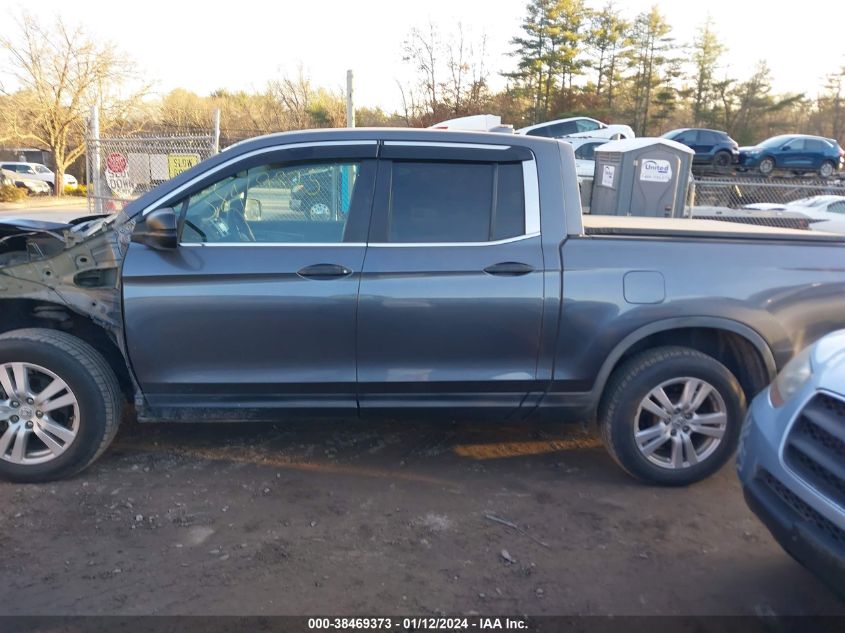 2017 HONDA RIDGELINE RT - 5FPYK3F24HB004712