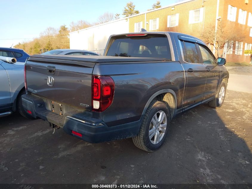 2017 HONDA RIDGELINE RT - 5FPYK3F24HB004712