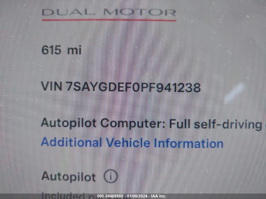 2023 TESLA MODEL Y - 7SAYGDEFOPF941238