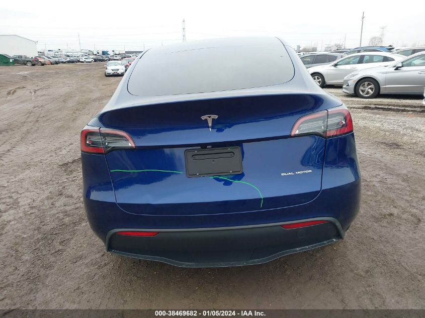 2023 TESLA MODEL Y AWD/LONG RANGE DUAL MOTOR ALL-WHEEL DRIVE - 7SAYGDEE7PA195701