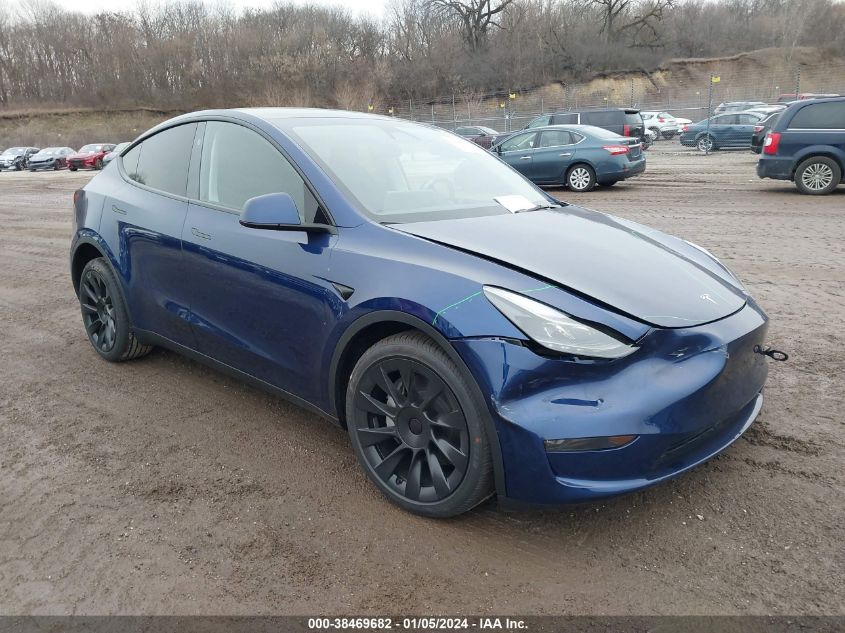 2023 TESLA MODEL Y AWD/LONG RANGE DUAL MOTOR ALL-WHEEL DRIVE - 7SAYGDEE7PA195701