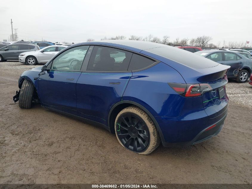 2023 TESLA MODEL Y AWD/LONG RANGE DUAL MOTOR ALL-WHEEL DRIVE - 7SAYGDEE7PA195701