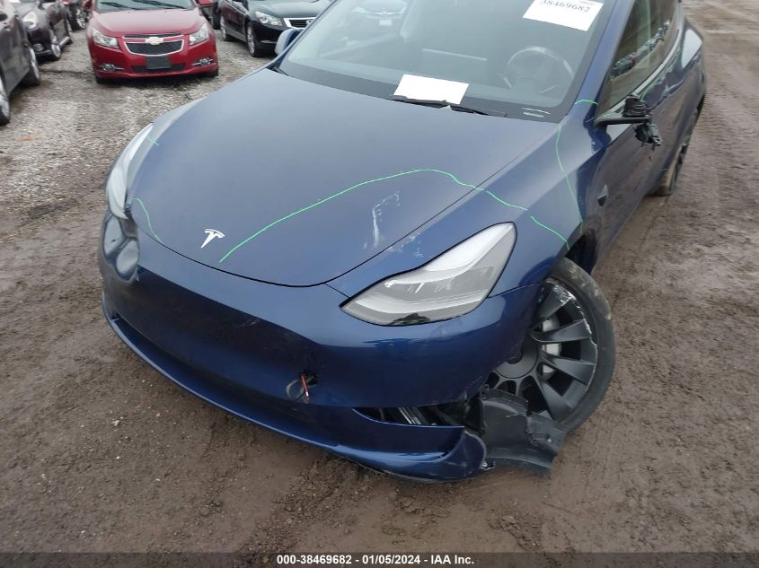 2023 TESLA MODEL Y AWD/LONG RANGE DUAL MOTOR ALL-WHEEL DRIVE - 7SAYGDEE7PA195701