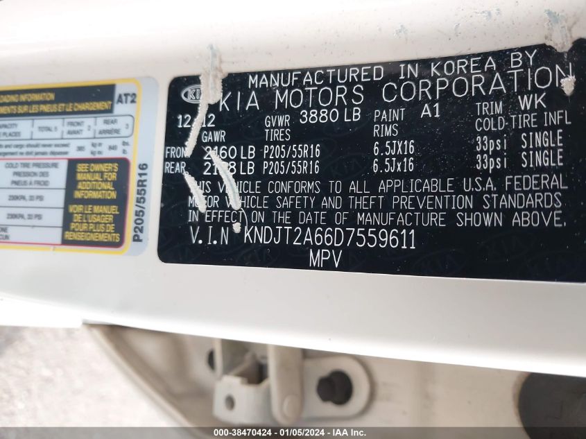 2013 KIA SOUL + - KNDJT2A66D7559611