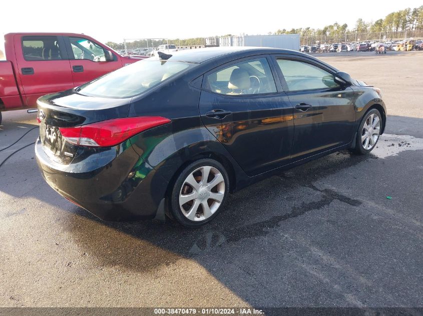 2013 HYUNDAI ELANTRA LIMITED - 5NPDH4AE1DH244339