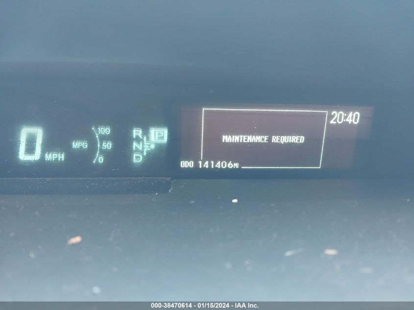 2014 TOYOTA PRIUS TWO - JTDKN3DUXE1819978