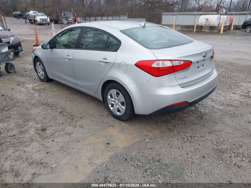 2015 KIA FORTE LX - KNAFK4A60F5431249