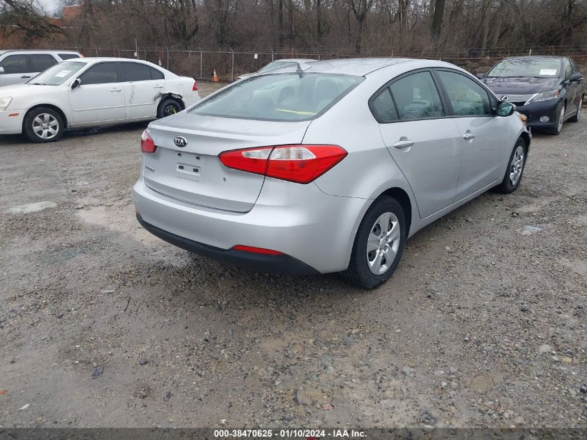 2015 KIA FORTE LX - KNAFK4A60F5431249