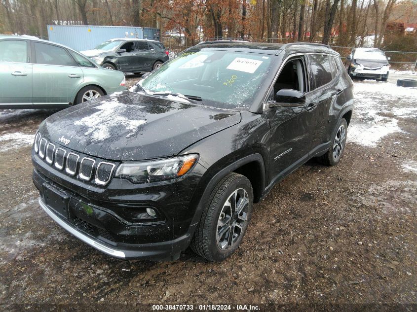 2022 JEEP COMPASS LIMITED 4X4 - 3C4NJDCB3NT169012