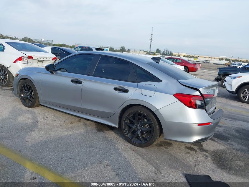 VIN 2HGFE2F53NH571979 2022 HONDA CIVIC SPORT