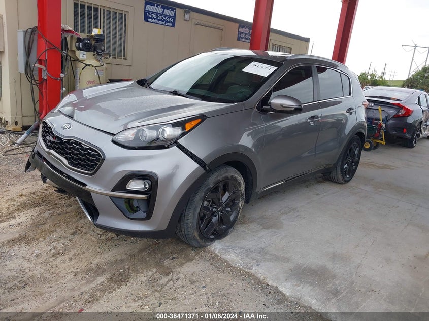 VIN KNDP63AC5M7847133 2021 KIA SPORTAGE S