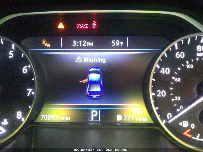 2017 NISSAN MAXIMA 3.5S/SV/SL/SR/PLAT - 1N4AA6AP1HC392504