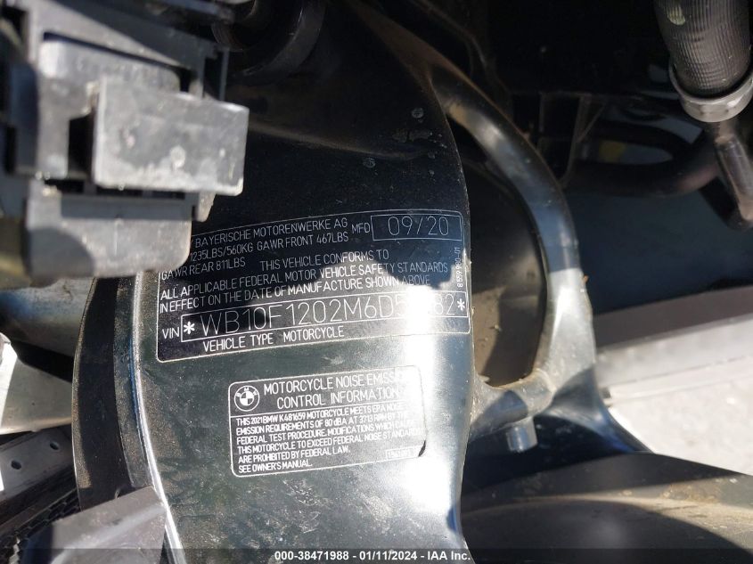 2021 BMW K1600 GTL - WB10F1202M6D51982