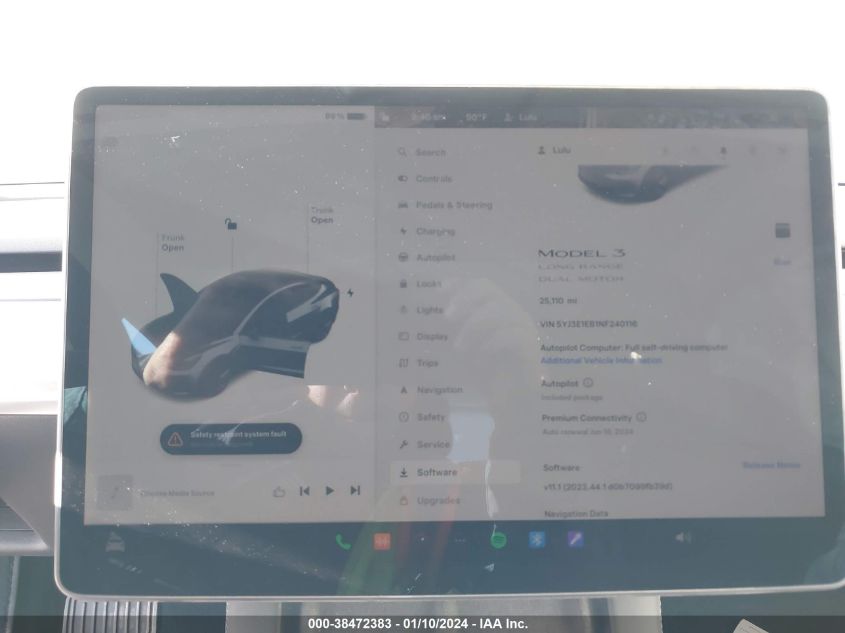2022 TESLA MODEL 3 - 5YJ3E1EB1NF240116