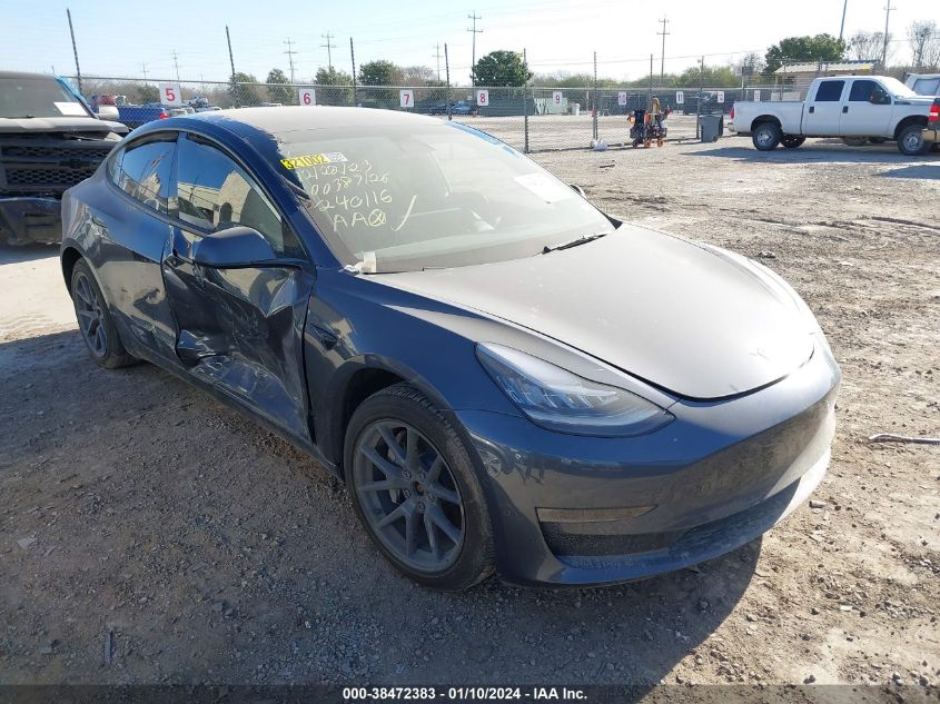 2022 TESLA MODEL 3 - 5YJ3E1EB1NF240116