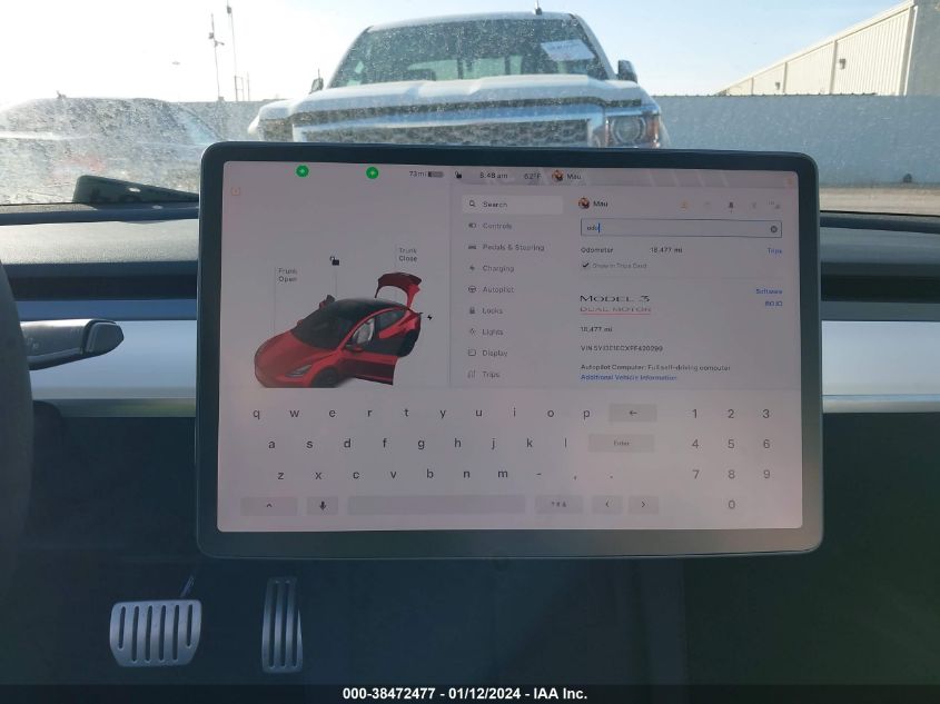 2023 TESLA MODEL 3 - 5YJ3E1ECXPF420299