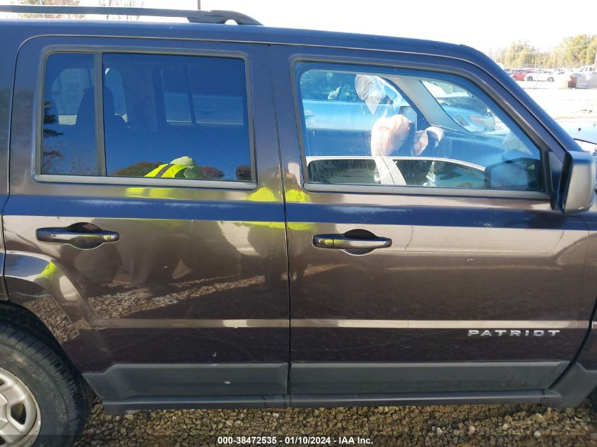 2014 JEEP PATRIOT SPORT - 1C4NJPBA2ED601203