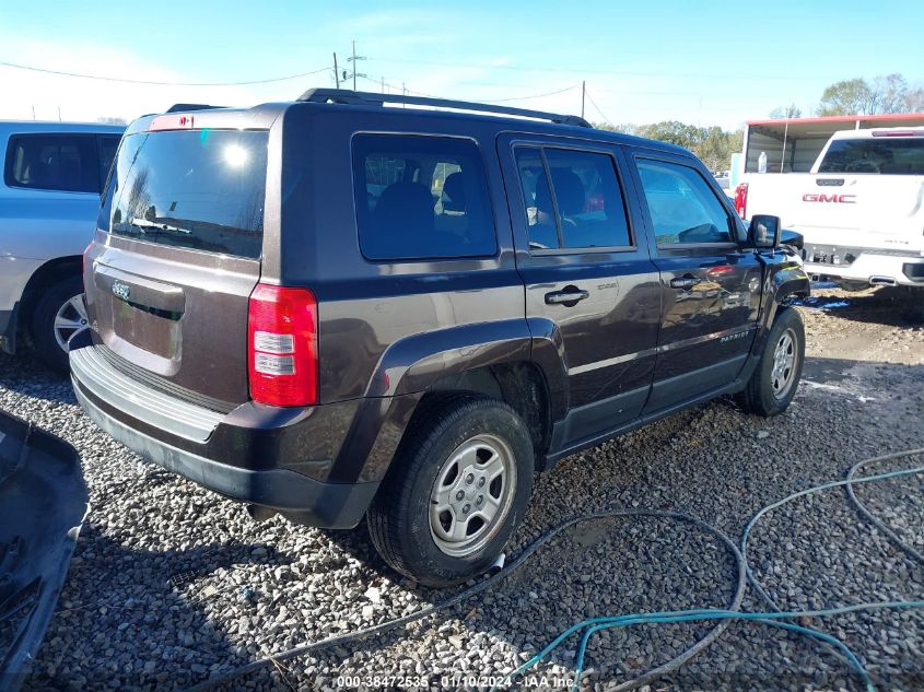 2014 JEEP PATRIOT SPORT - 1C4NJPBA2ED601203