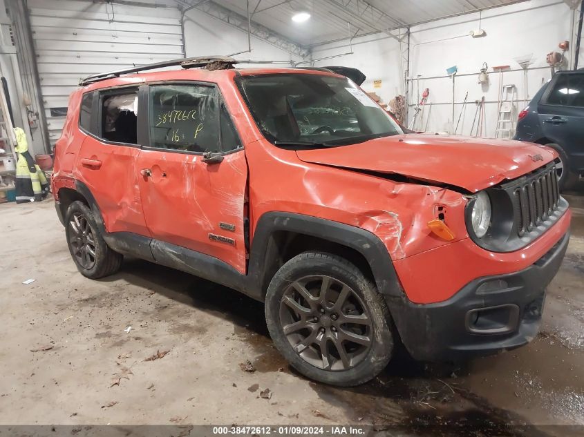 2016 JEEP RENEGADE LATITUDE - ZACCJBBW0GPD02030