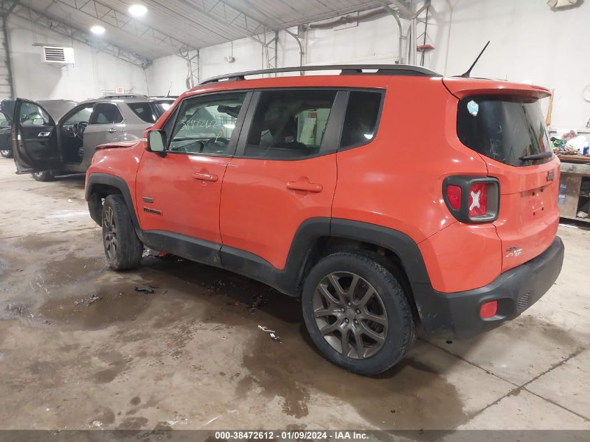 2016 JEEP RENEGADE LATITUDE - ZACCJBBW0GPD02030