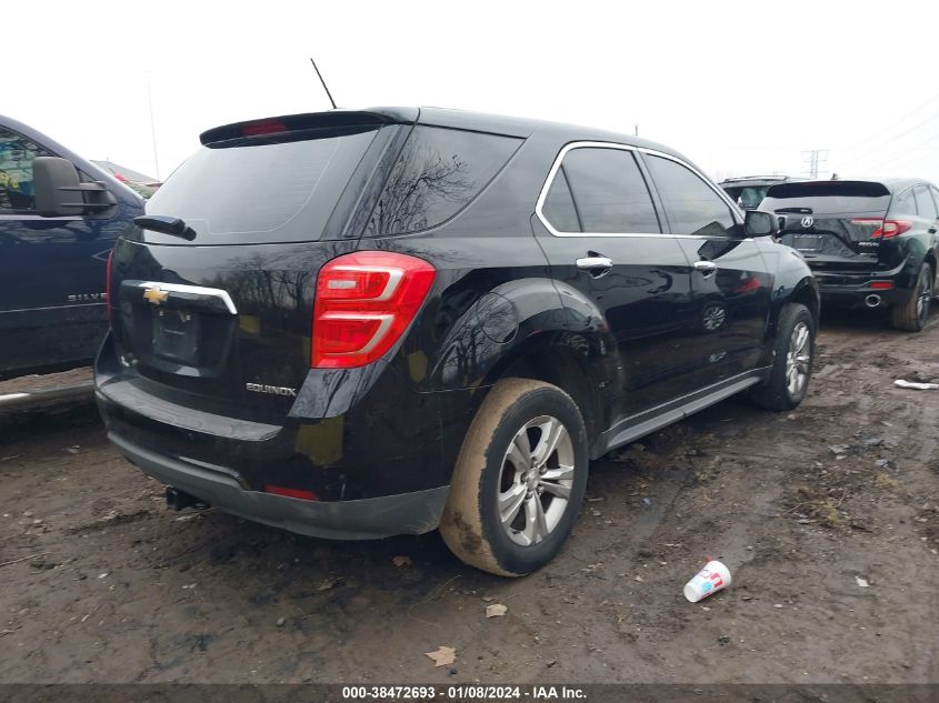 2016 CHEVROLET EQUINOX LS - 2GNALBEK3G6208013