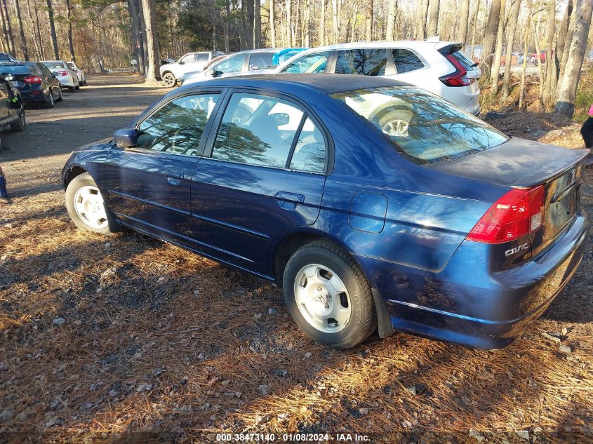 JHMES96655S007813 | 2005 HONDA CIVIC HYBRID