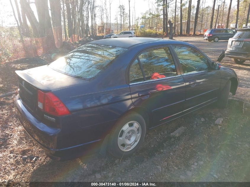 JHMES96655S007813 | 2005 HONDA CIVIC HYBRID