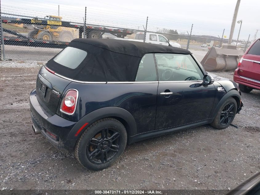 2013 MINI CONVERTIBLE COOPER S - WMWZP3C58DT705996