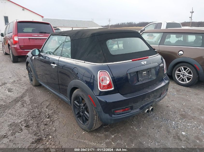 2013 MINI CONVERTIBLE COOPER S - WMWZP3C58DT705996