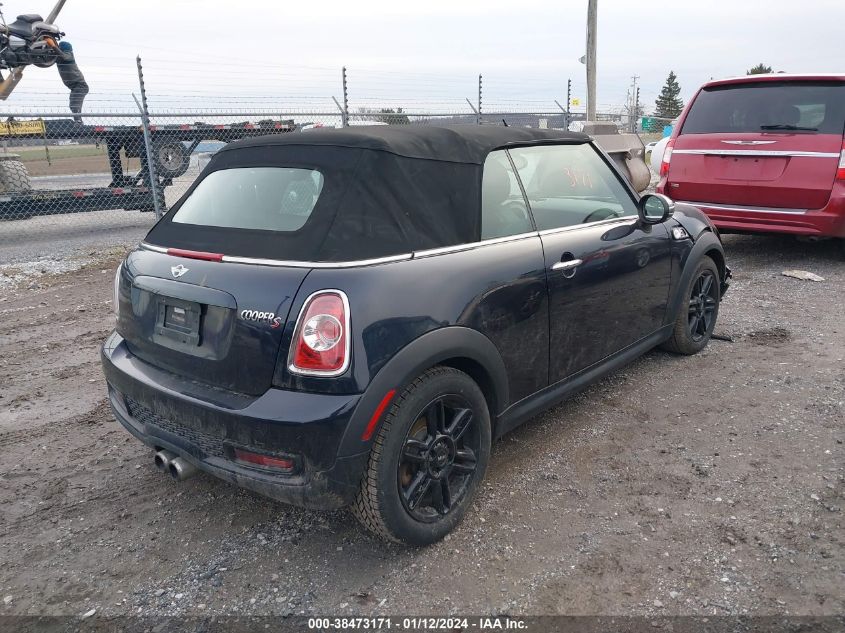 2013 MINI CONVERTIBLE COOPER S - WMWZP3C58DT705996