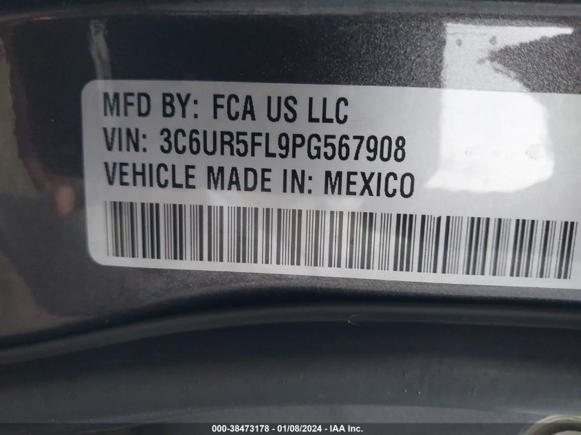 2023 RAM 2500 LARAMIE - 3C6UR5FL9PG567908