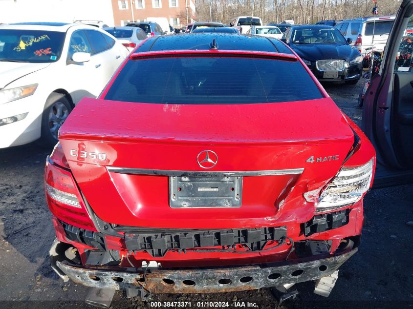 2014 MERCEDES-BENZ C 350 SPORT 4MATIC WDDGJ8JB9EG257334