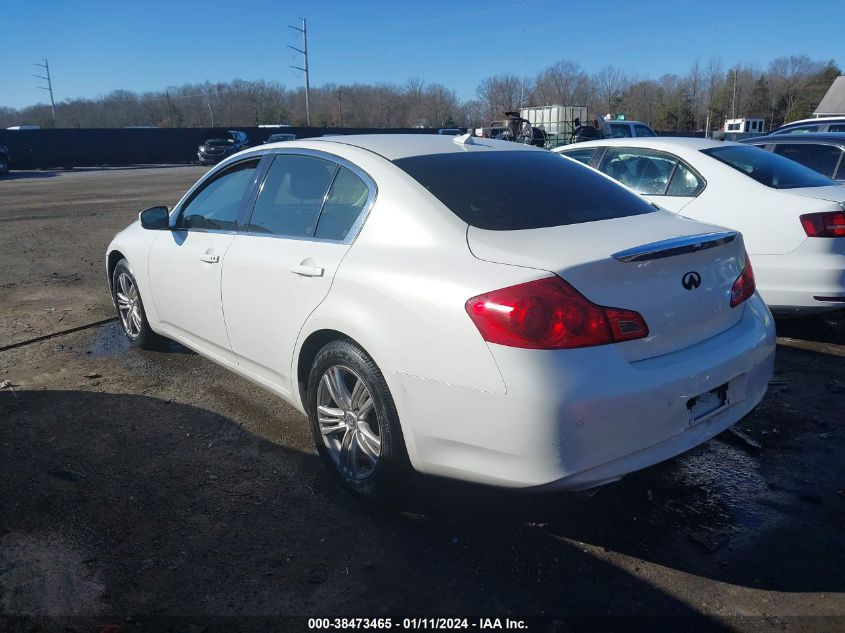 2013 INFINITI G37X - JN1CV6AR4DM750968