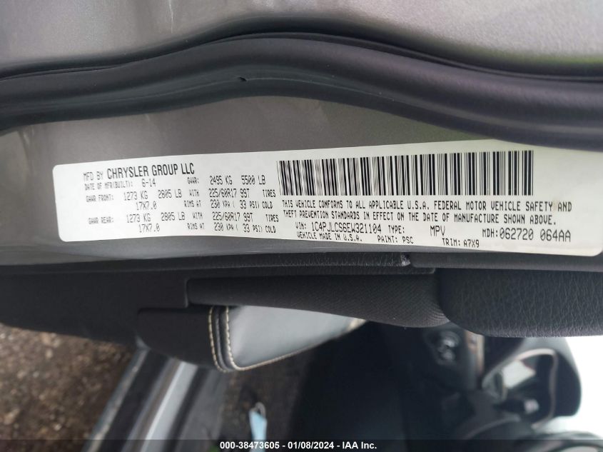 2014 JEEP CHEROKEE LATITUDE - 1C4PJLCS6EW321104