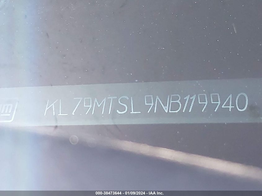 2022 CHEVROLET TRAILBLAZER FWD RS - KL79MTSL9NB119940