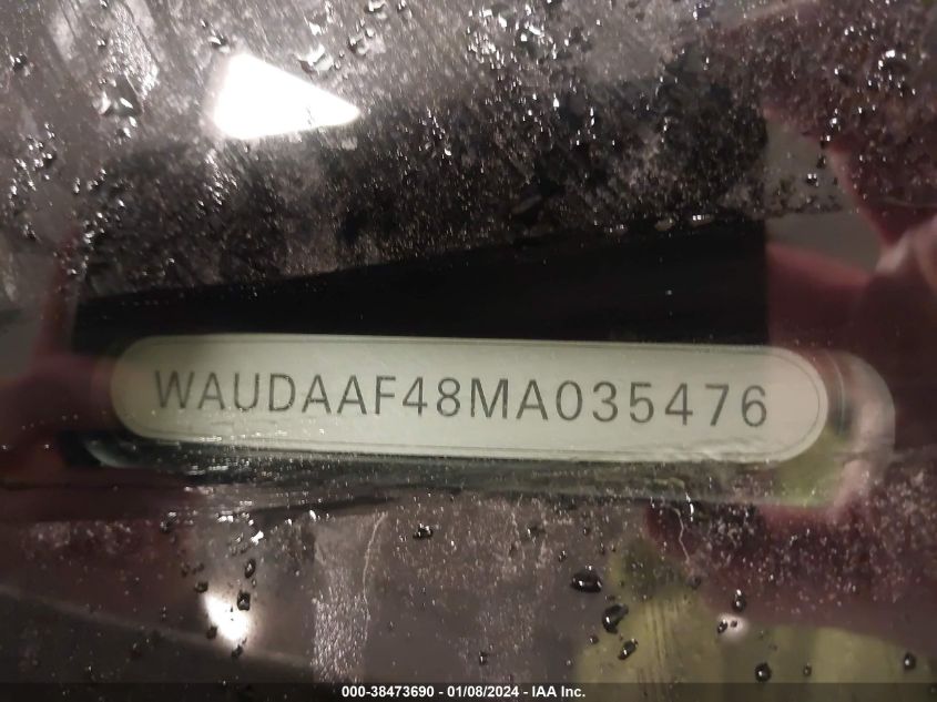 2021 AUDI A4 PREMIUM 45 - WAUDAAF48MA035476