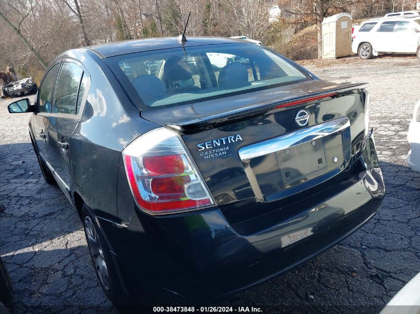 3N1AB6AP0CL609841 | 2012 NISSAN SENTRA