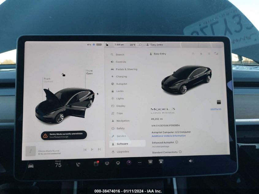 2018 TESLA MODEL 3 - 5YJ3E1EAXJF062854