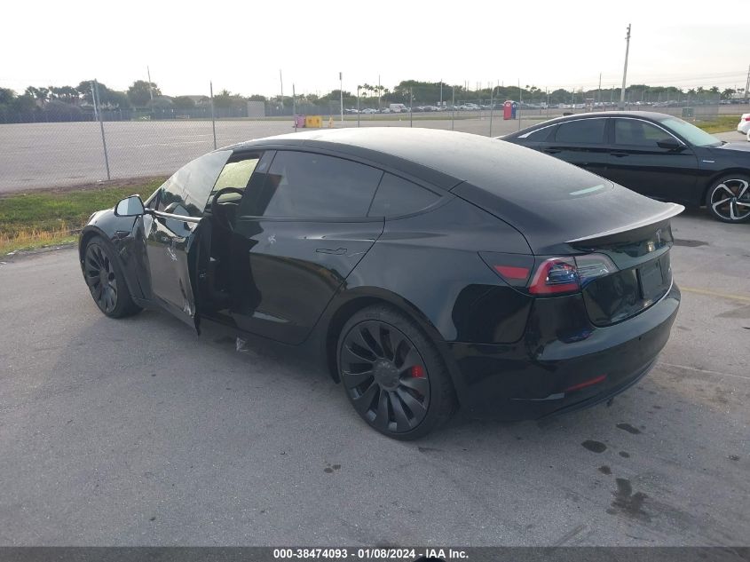 2022 TESLA MODEL 3 - 5YJ3E1EC1NF275277