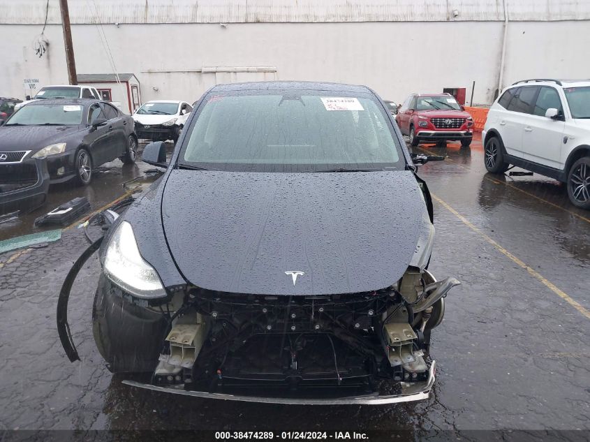 2022 TESLA MODEL Y LONG RANGE DUAL MOTOR ALL-WHEEL DRIVE - 7SAYGDEE0NF369947