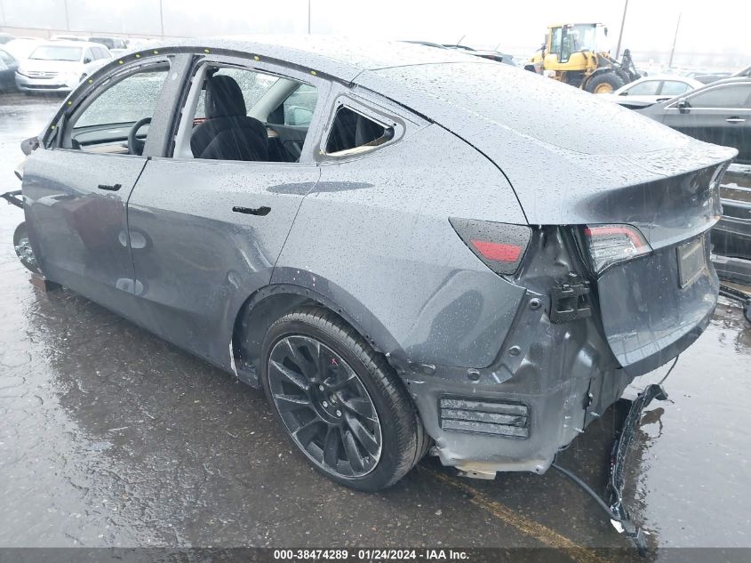 2022 TESLA MODEL Y LONG RANGE DUAL MOTOR ALL-WHEEL DRIVE - 7SAYGDEE0NF369947