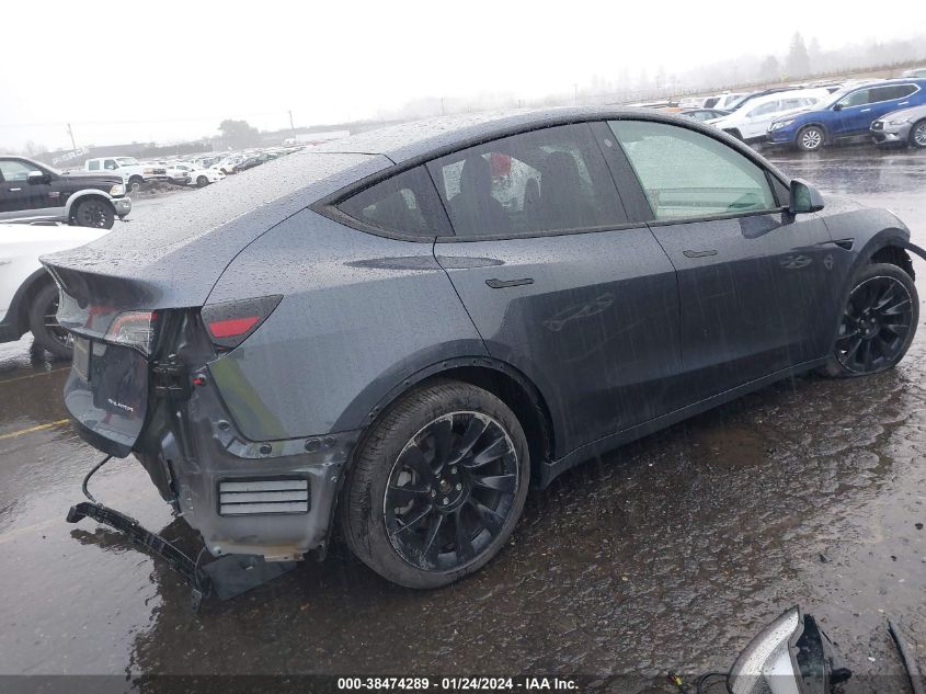 2022 TESLA MODEL Y LONG RANGE DUAL MOTOR ALL-WHEEL DRIVE - 7SAYGDEE0NF369947