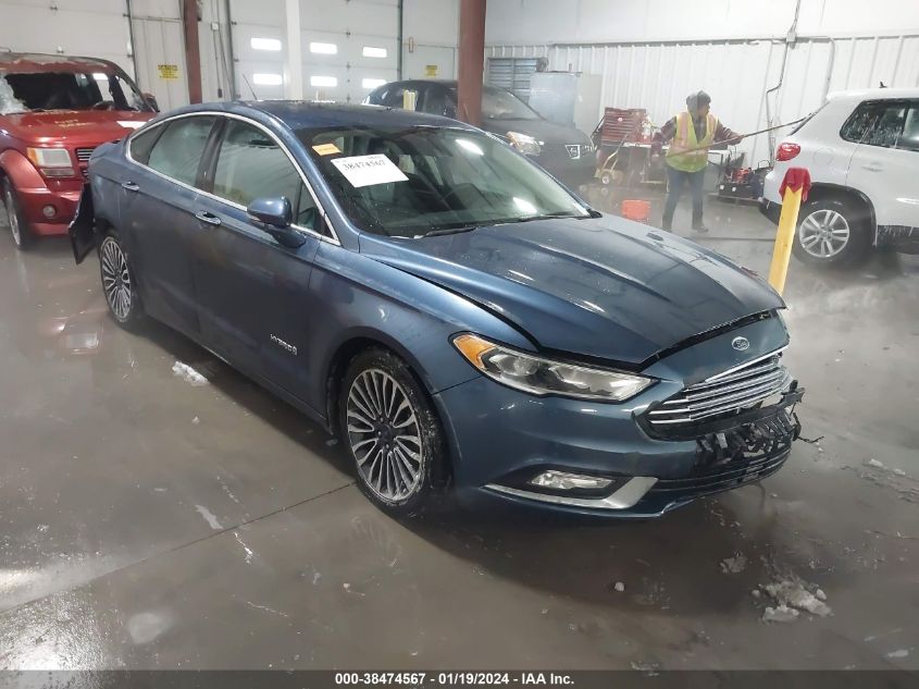 3FA6P0RU0JR143274 FORD FUSION HYBRID TITANIUM 2018